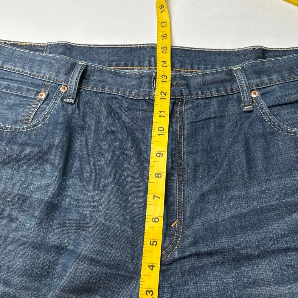 Levis Mens 527 Slim Bootcut Jeans Size 42x30 Dark Wash Blue Cotton Denim Classic